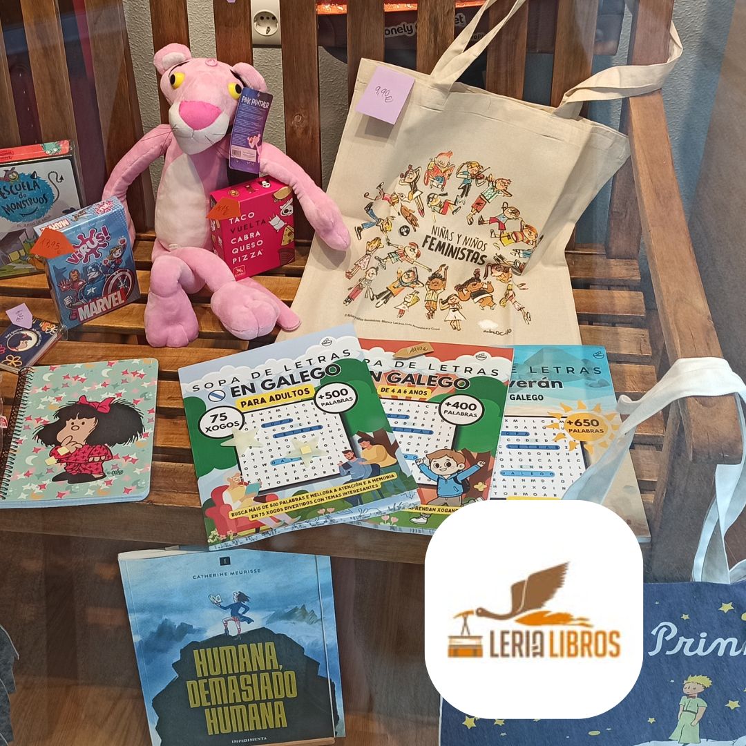 😍 Que alegría ver os nosos #pasatempos tan ben acompañados na Librería Leria ( #Bertamiráns)!

Gracias Iria pola foto e polas túas palabras:
"...os teus pasatempos funcionan moi ben. Menos os de adulto o resto casi o vendín todo. Parabéns"
👉Praza Maia 3, #Ames

#engalego