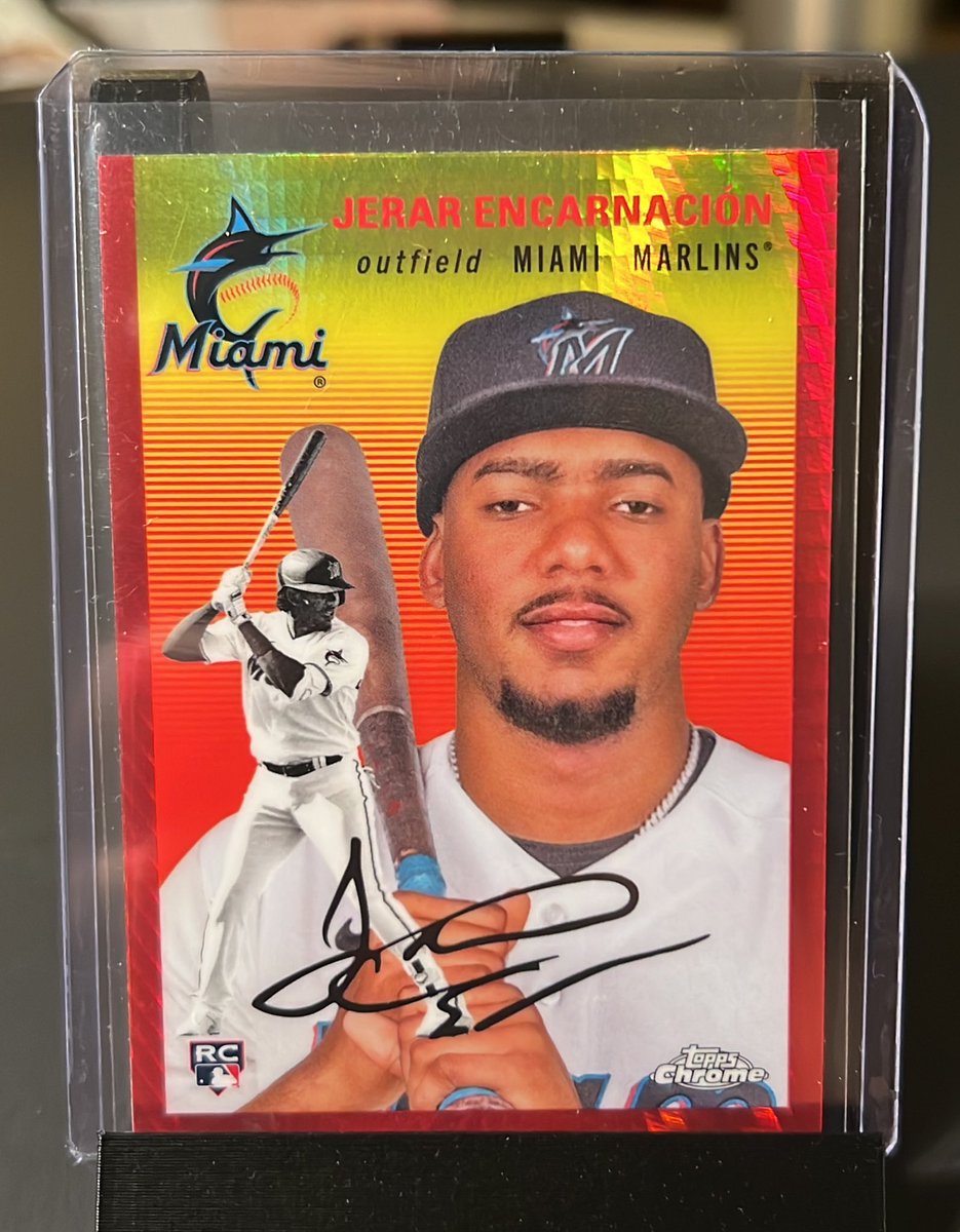 phillycardboard's tweet image. 🚨 Last card! 🚨
$30
Jerar Encarnacion Chrome Platinum Red SP RC
Stack till July 25th - check out anytime.