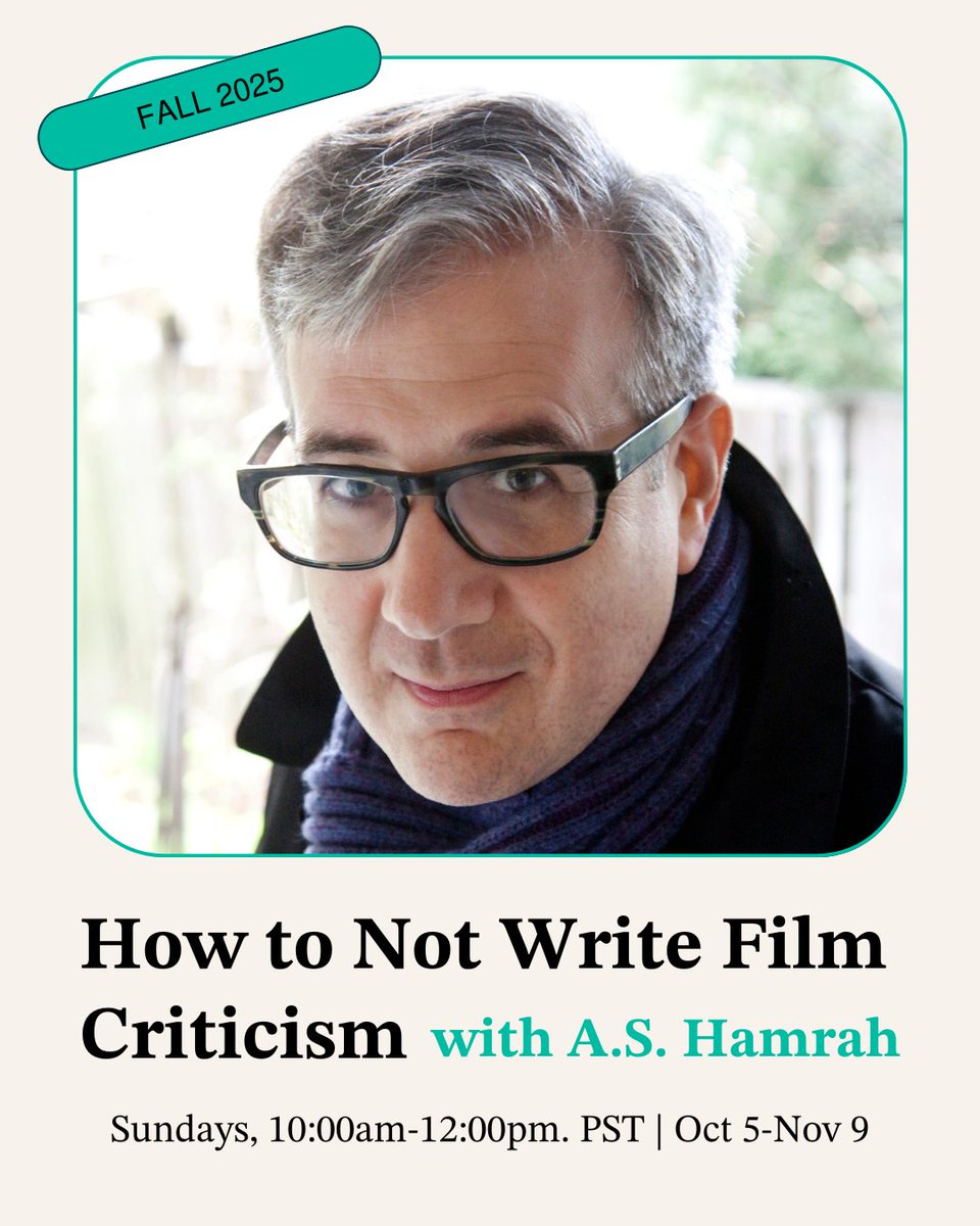 LAReviewofBooks's tweet image. Join us for a 6-week workshop on "How to Not Write Film Criticism," led by film critic @hamrahrama. Starting Oct 5, students will discuss and write about new films that aim to reconnect the moviegoing experience to writing film criticism. Learn more at lareviewofbooks.org/event/how-not-…