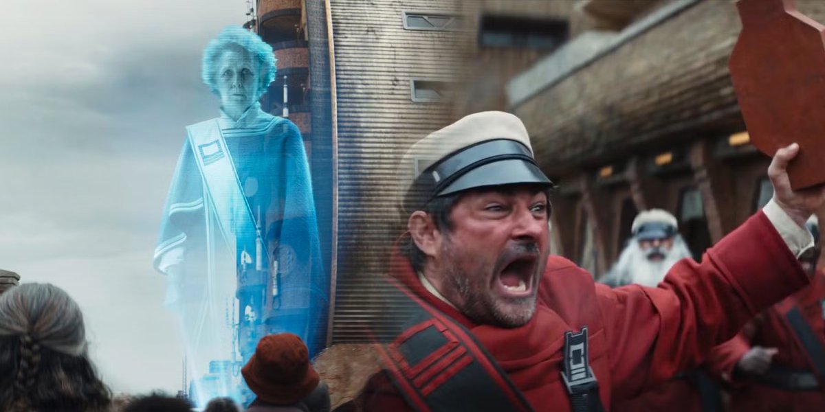cboyack's tweet image. Star Wars will never be better than a grieving man using a brick made from the ashes of his friend to smack the helmet off of an imperial cop. This is the peak.