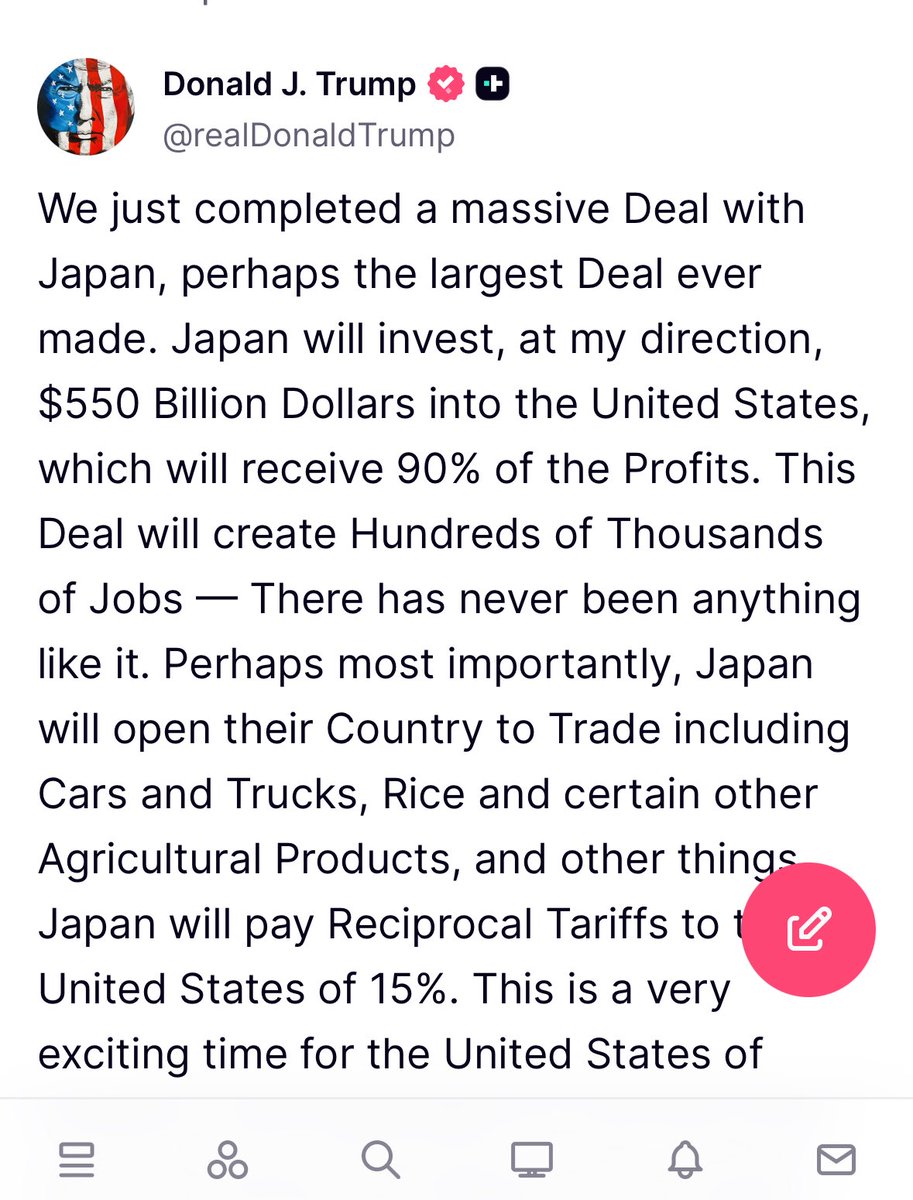 Great job <a href="/realDonaldTrump/">Donald J. Trump</a> 🇺🇸