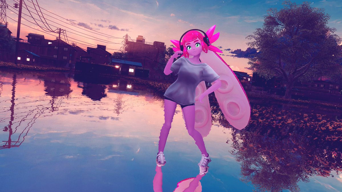 Raujinn's tweet image. The first variant of Asteria is outǃ Sporting the casual loose shirt debuted by Cael․
If you got the old listing (pre price cut) or the 2800 credit listing you have this variant at no additional cost!
All Avatar Marketplace products still 20% off til the 27th!
#VRChat