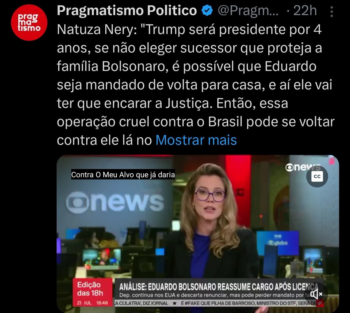 leandroruschel's tweet image. A militante de redação da Lula News acha que os Estados Unidos são como o Brasil, em que decisões judiciais seguem a lógica política...
É verdade que a esquerda deu uma boa aparelhada por aqui também, mas nunca ultrapassaram certos limites.
Não podemos esquecer que o governo…