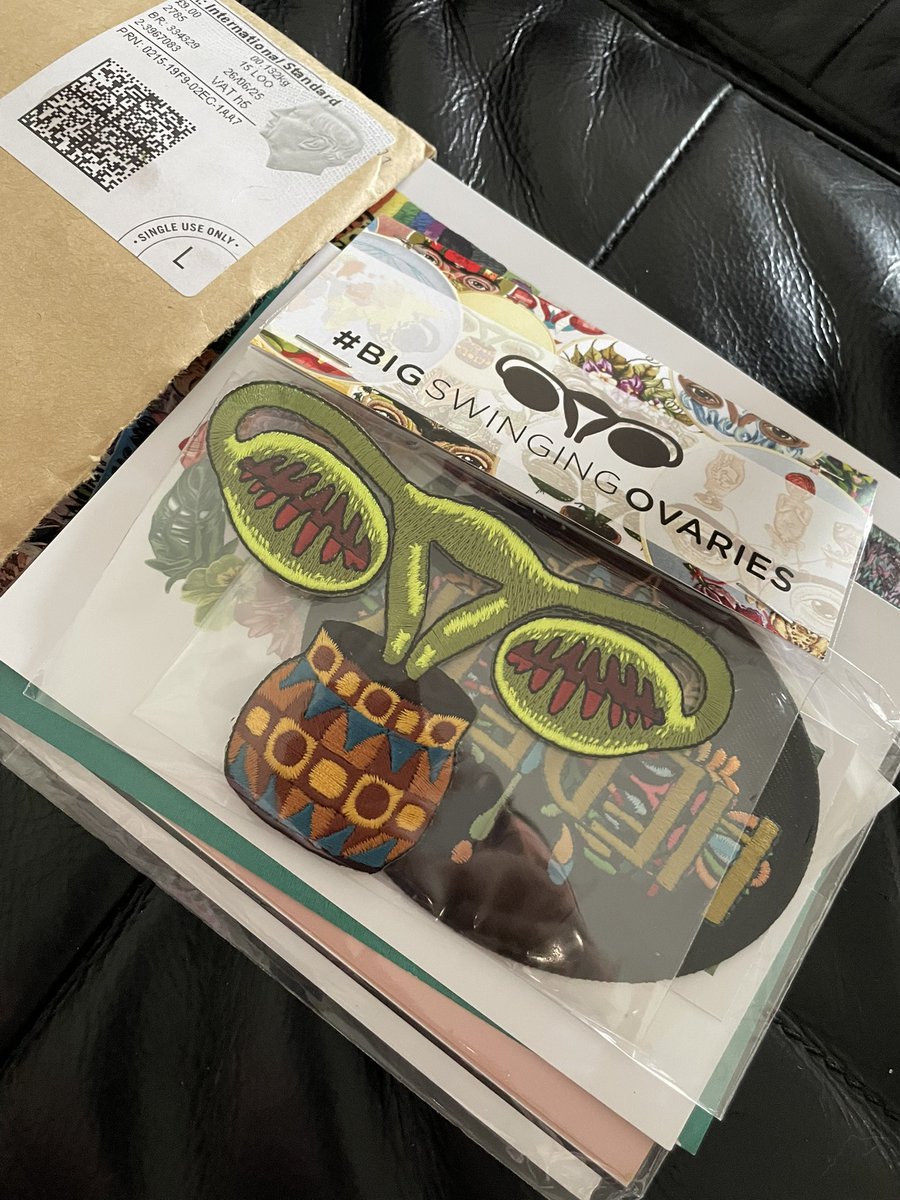 feministbirther's tweet image. Thank you @JessDeWahls for my beautiful parcel which arrived this morning! #BigSwingingOvaries #Heretic