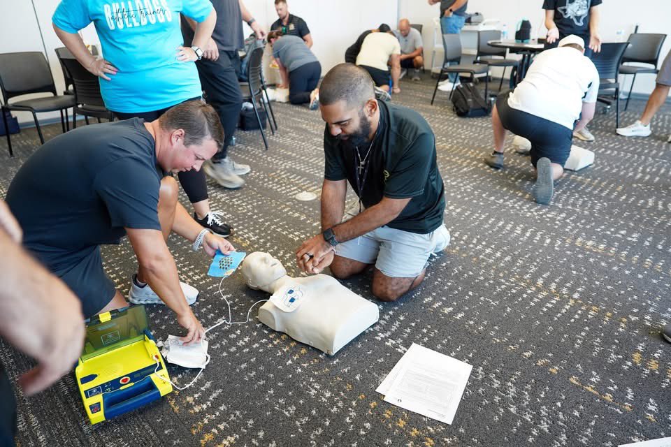 RCISDAthletics's tweet image. A big thank you to our sports med staff for equipping our coaches with the proper life-saving CPR skills today. Every single RCISD athletics coach is prepared for more than just competition!
#oneRC