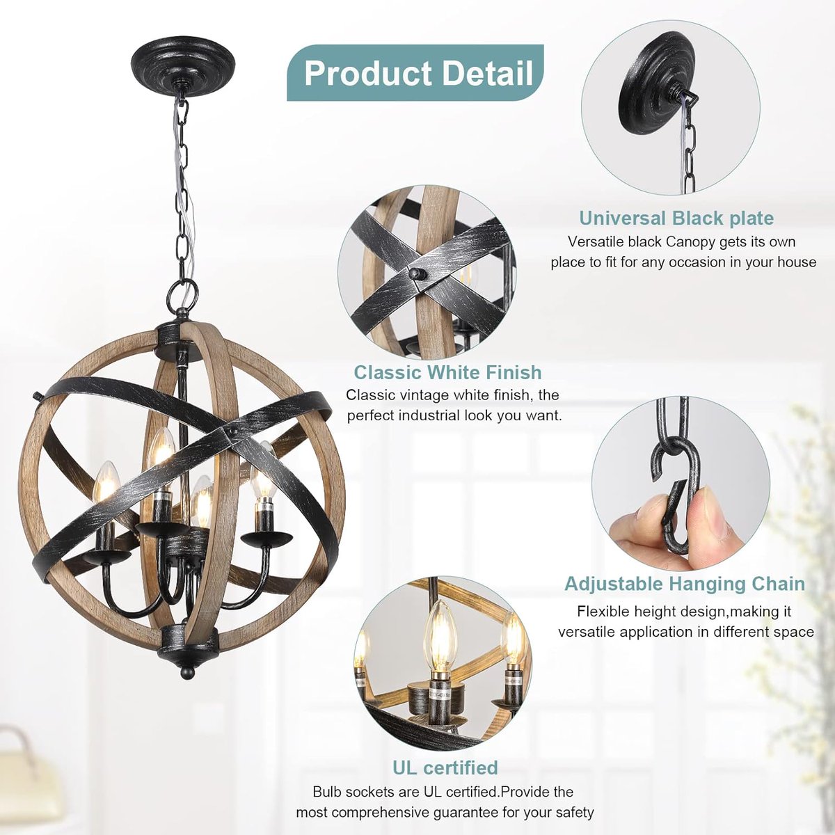 DreamyHomeStyle's tweet image. Circular 4 Bulb Farmhouse Chandelier

dreamyhomestyles.store/products/view/…

dreamyhomestyles.store

#FarmhouseStyle #RusticChic #ChandelierDesign #HomeLighting #VintageVibes #DiningRoomDecor #CeilingLighting #IndustrialFarmhouse #LightingInspo #DreamyHomeStyles