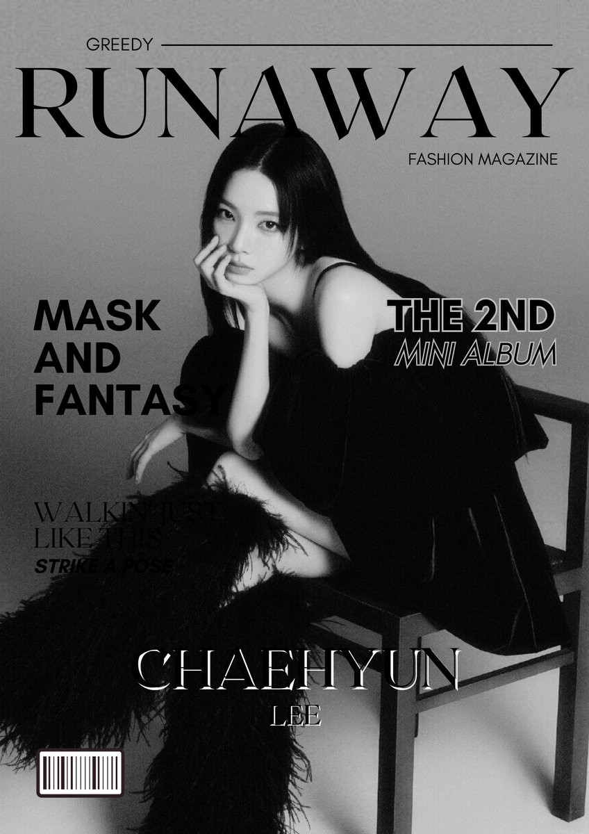 MagicalStore13's tweet photo. Greedy 그리디 👁️

[RunAway - The 2nd Mini Album]

Concept Photos (B&amp;W Ver.)
#CHAEHYUN #채현

2025.08.18 06PM KST

#Greedy #그리디 #MSVK #MVSK_Greedy
#RunAway #RunAway_Greedy https://t.co/k8FhfPsmLR