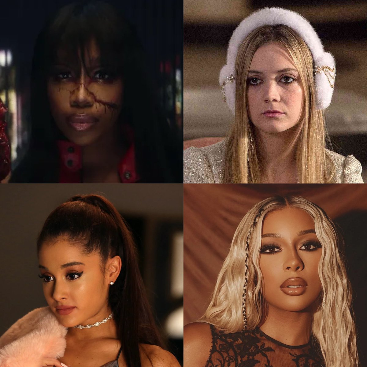 Keke Palmer reveals who would be part of her ‘Scream Queens’ clique today:

“I would say my girl SZA, period. Billie Lourd, Ariana Grande, Victoria Monét. That’s it.”