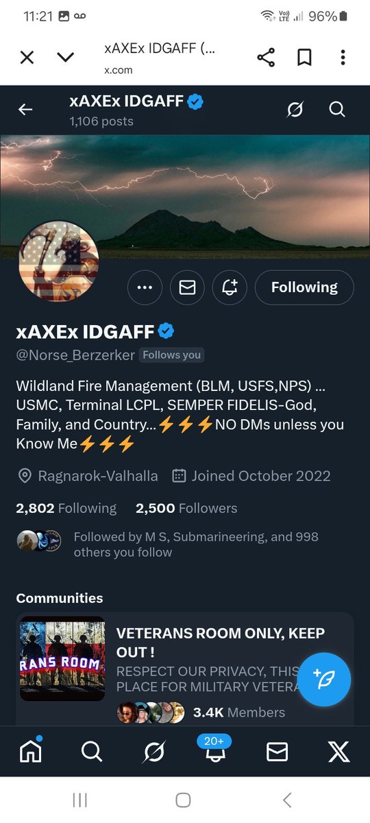 KJW (@hawkesbay69) on Twitter photo Can we getvthis USMC VETERAN some more friends to follow, please give <a href="/Norse_Berzerker/">xAXEx IDGAFF</a> a follow, repost 💪🫶👊💥💯🇺🇸🫡 Can we getvthis USMC VETERAN some more friends to follow, please give <a href="/Norse_Berzerker/">xAXEx IDGAFF</a> a follow, repost 💪🫶👊💥💯🇺🇸🫡