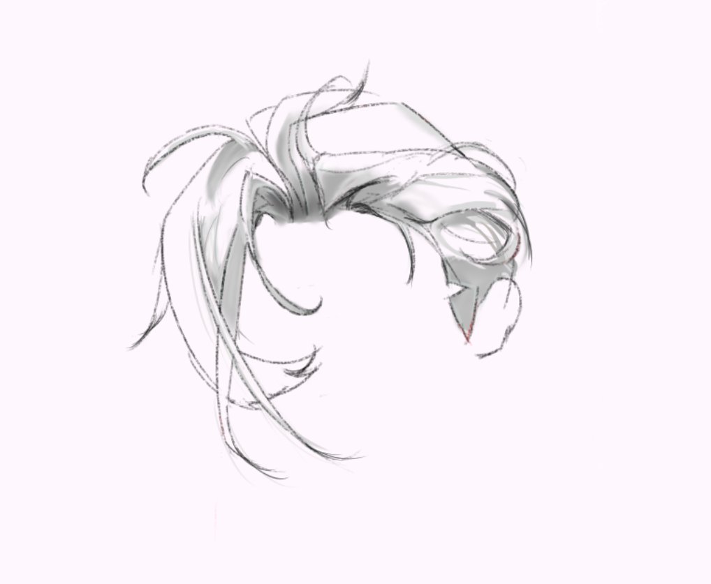 ykshiroi's tweet photo. [Day 3] - Hair Study, I tried to do some shading, even though I haven't studied light and shadow yet 🙂‍↔️ https://t.co/ShznqTSigU
