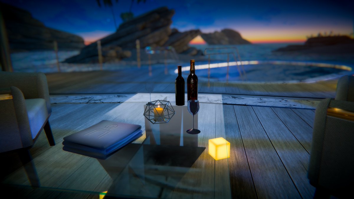 jellekayen's tweet image. モルディブ・コテージのナイトバージョン!
The night version of the Maldives Cottage!
World: Maldives Cottage - Night
Author: guntamix @guntamix
vrchat.com/home/world/wrl…
#VRChat #VRChatPhotography #VRChat_world紹介