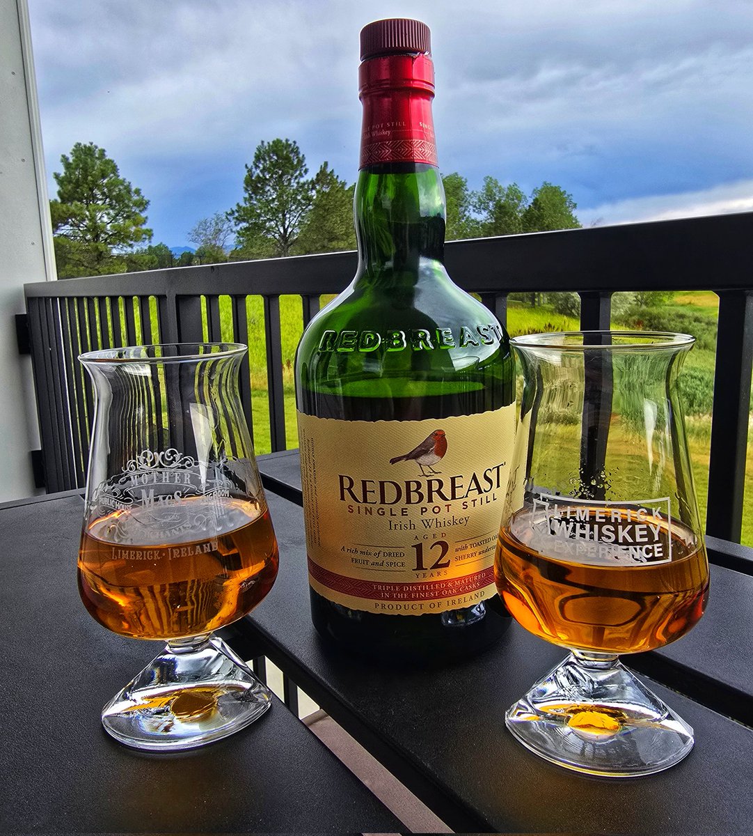 MrEricJHoffman's tweet photo. The perfect #birthday dram. We brought this back one year ago today, our last trip to #Limerick, and the extra time in the bottle made it worth the wait. 

#Ireland #irishwhiskey #redbreast #whiskeylover https://t.co/XiwwgcsR0l