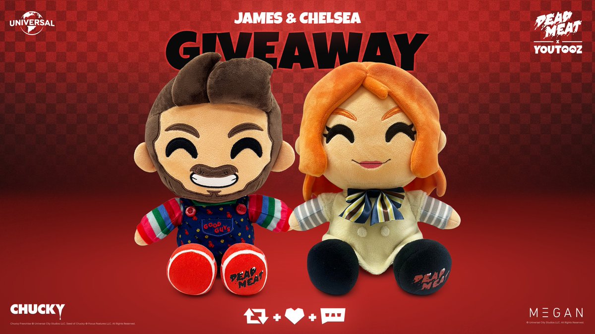 deadmeatjames's tweet image. We're giving away a set of our new @youtooz Plushes! Like, comment, and retweet for a chance to win