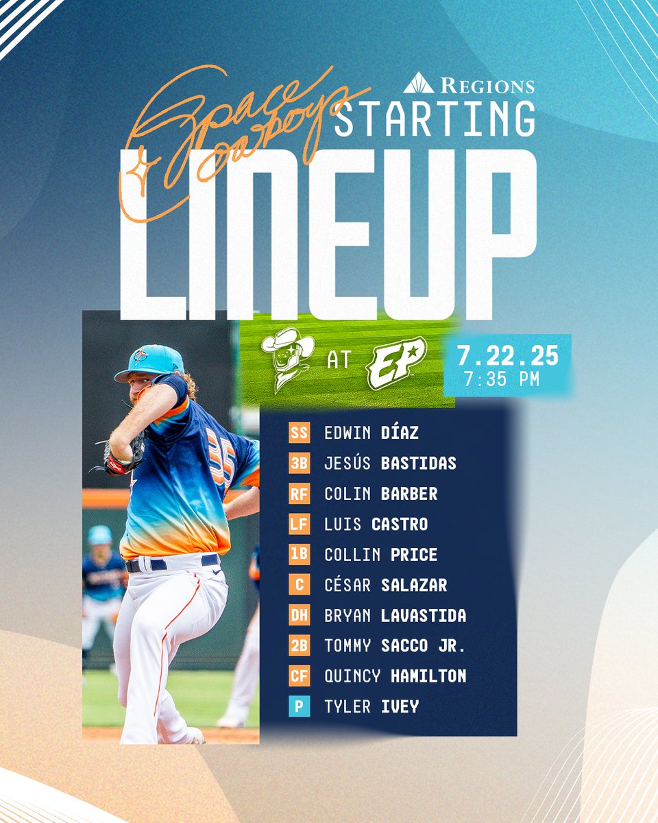 SLSpaceCowboys's tweet image. Trying to make it 8 in a row!
🆚: @epchihuahuas
⚾️: 7:35 PM
📺: Bally Sports App
📻: bit.ly/422uSoE
#Ascend x @RegionsBank