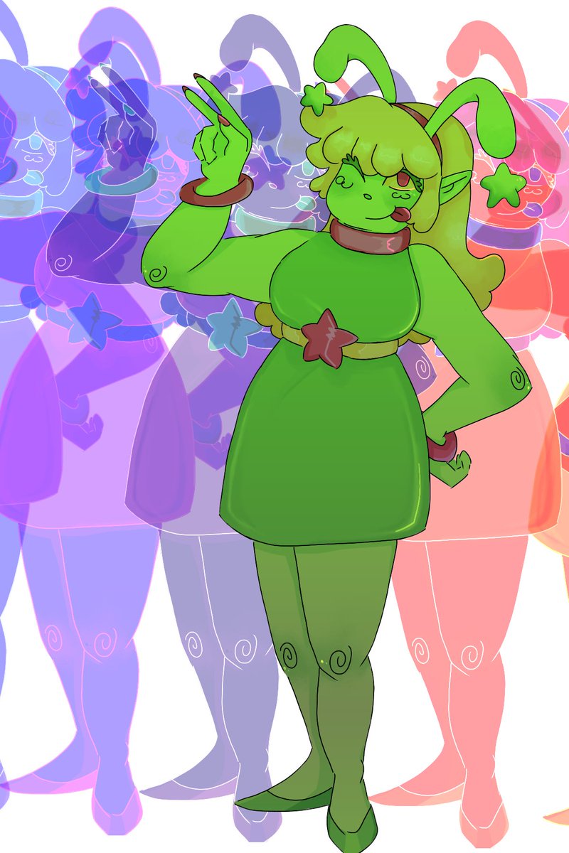 MagnusLives's tweet photo. Art fight Alien girl <3 i actually really liked how the edited version came out :D https://t.co/rw96egpSiz