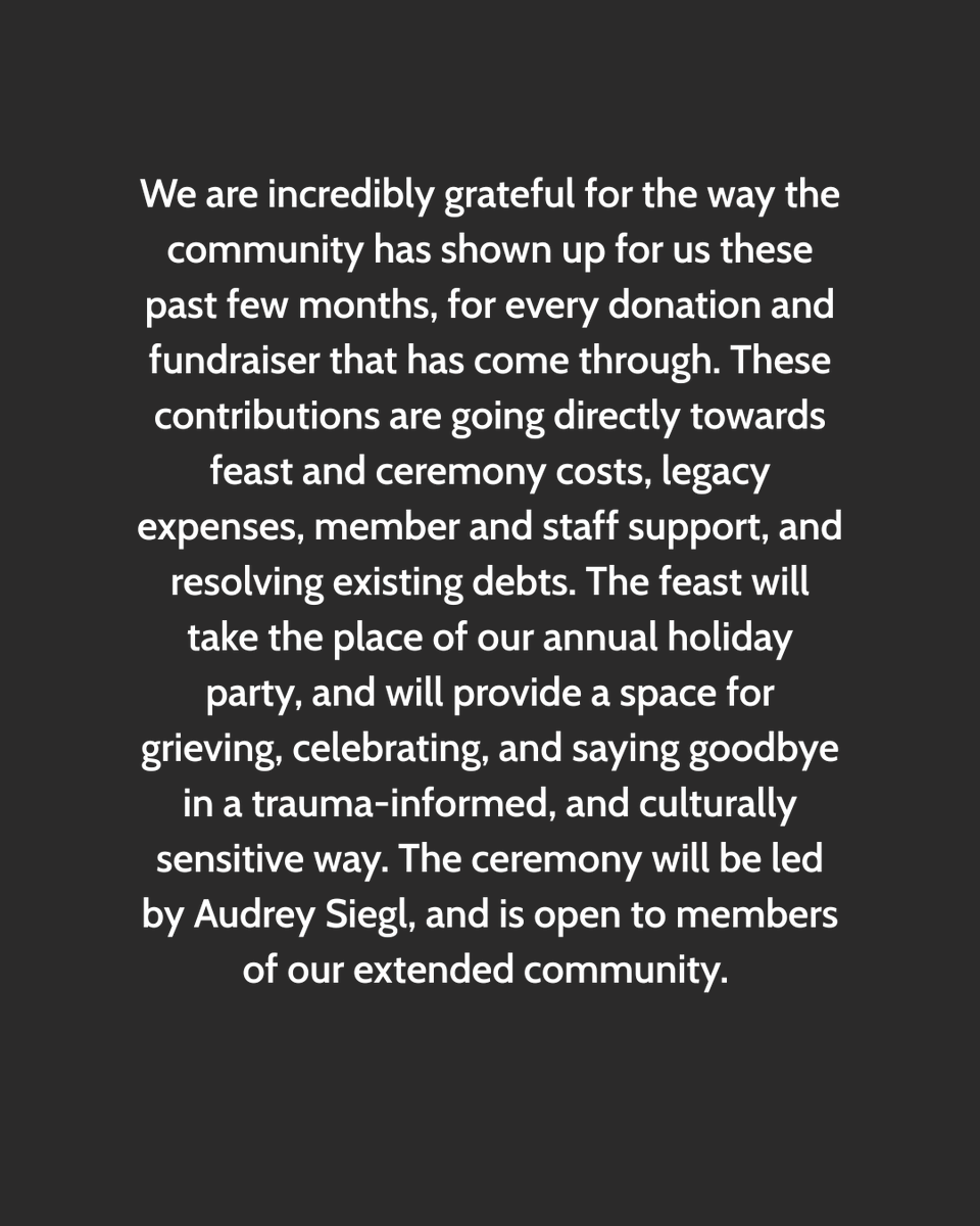 PaceSociety's tweet photo. An important announcement and message to our beloved members, allies, and community partners.

Full statement: https://t.co/8OznxgU1Qf https://t.co/BTCJnV5yDB