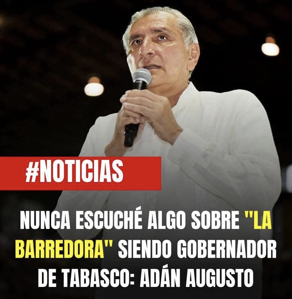 DigitalPuebla's tweet image. De verdad los políticos piensan que con repetir un discurso la gente debe creer, si todo Tabasqueño sabía de “LA BARREDORA” ahora el representante de ese gobierno no sabía NO CAIGAMOS en excusas estúpidas.