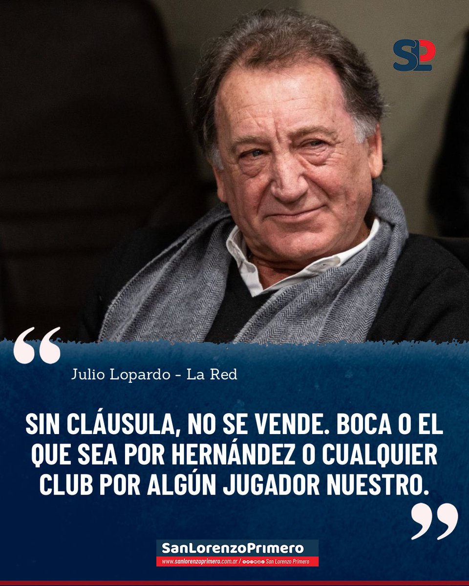 SanLorePrimero's tweet image. 🔵🔴🗣️ Julio Lopardo habló de la situación del club y dejó en claro que Gastón Hernández solo sale por la cláusula.