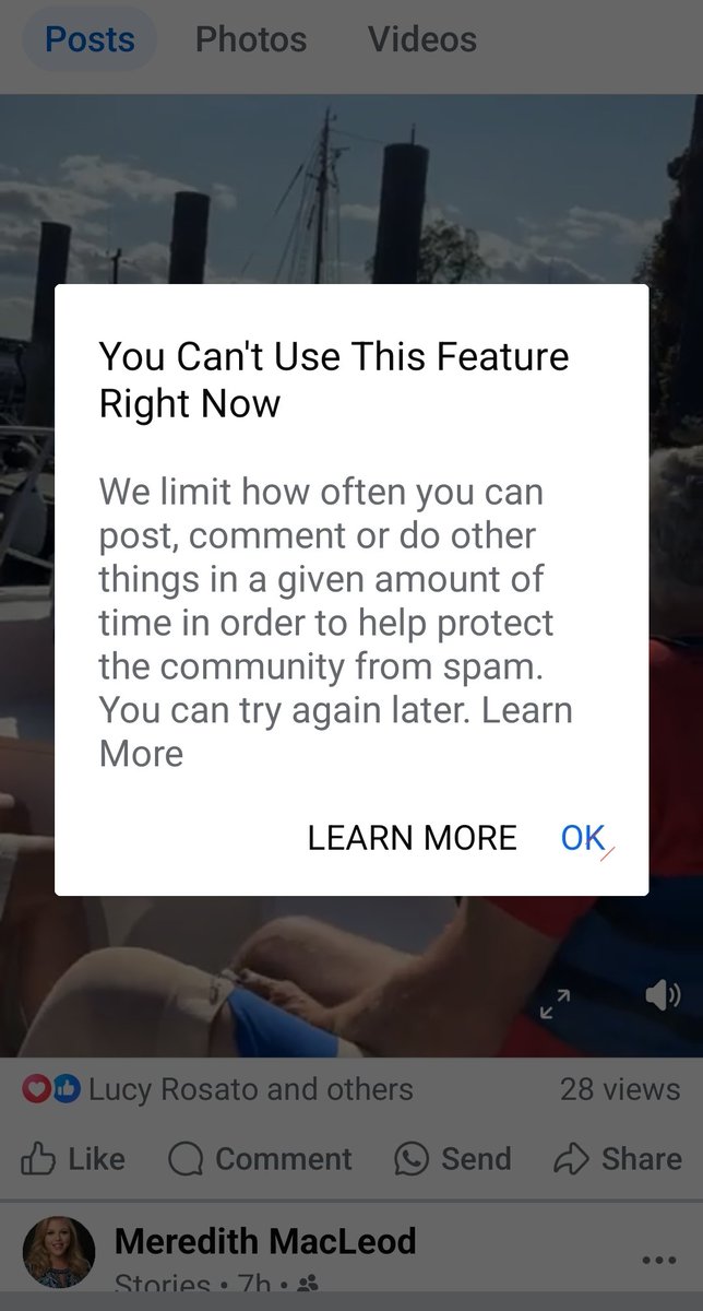 Hey Mark <a href="/finkd/">Mark Zuckerberg</a>, crazy that I can't like my own wife's post on Facebook. She's on a vacation with my kids, and I've been following along; liking all her posts. We are 100% verified as husband and wife on your site. How is my liking my own wife's posts spam? Kinda ridiculous.