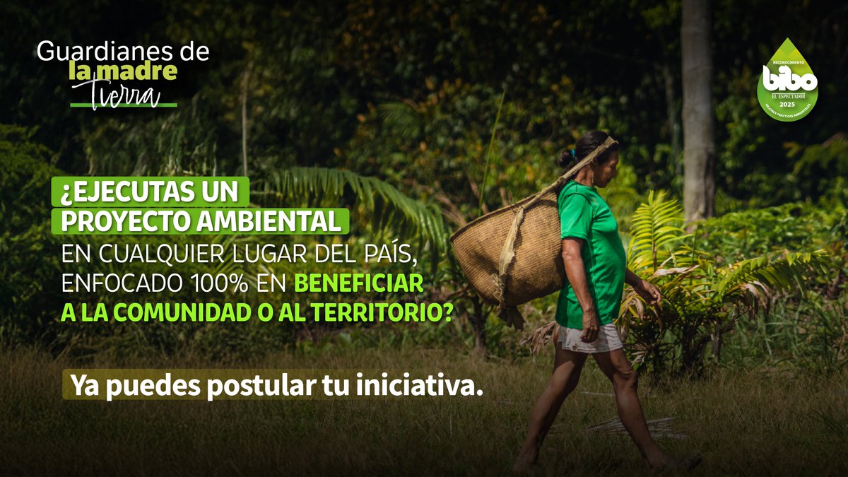 Esta convocatoria es para comunidades campesinas, indígenas y afrodescendientes con iniciativas que promuevan la conservación y el uso sostenible de la biodiversidad. 

🏆 ¿Quieres participar en el PREMIO BIBO 2025? 

🔗Detalles e inscripciones aquí: tinyurl.com/5at4yur4