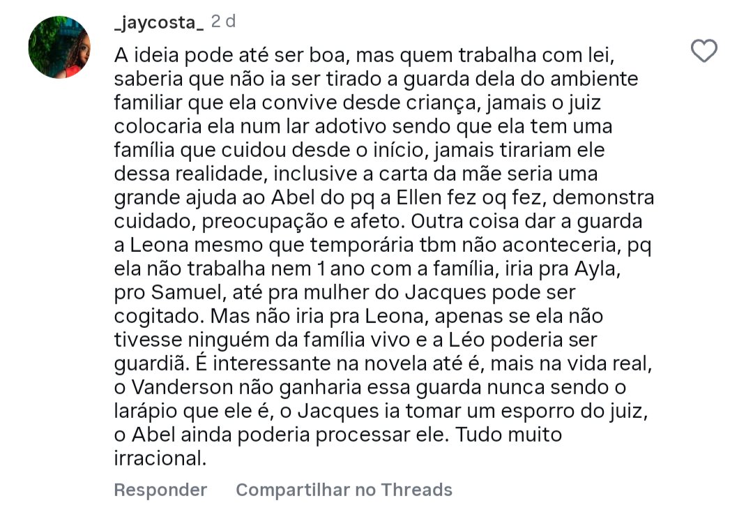 _jaycosta_'s tweet image. Sobre o Abel perder a guarda, morrer e depois a Léo ganhar! #DonaDeMim