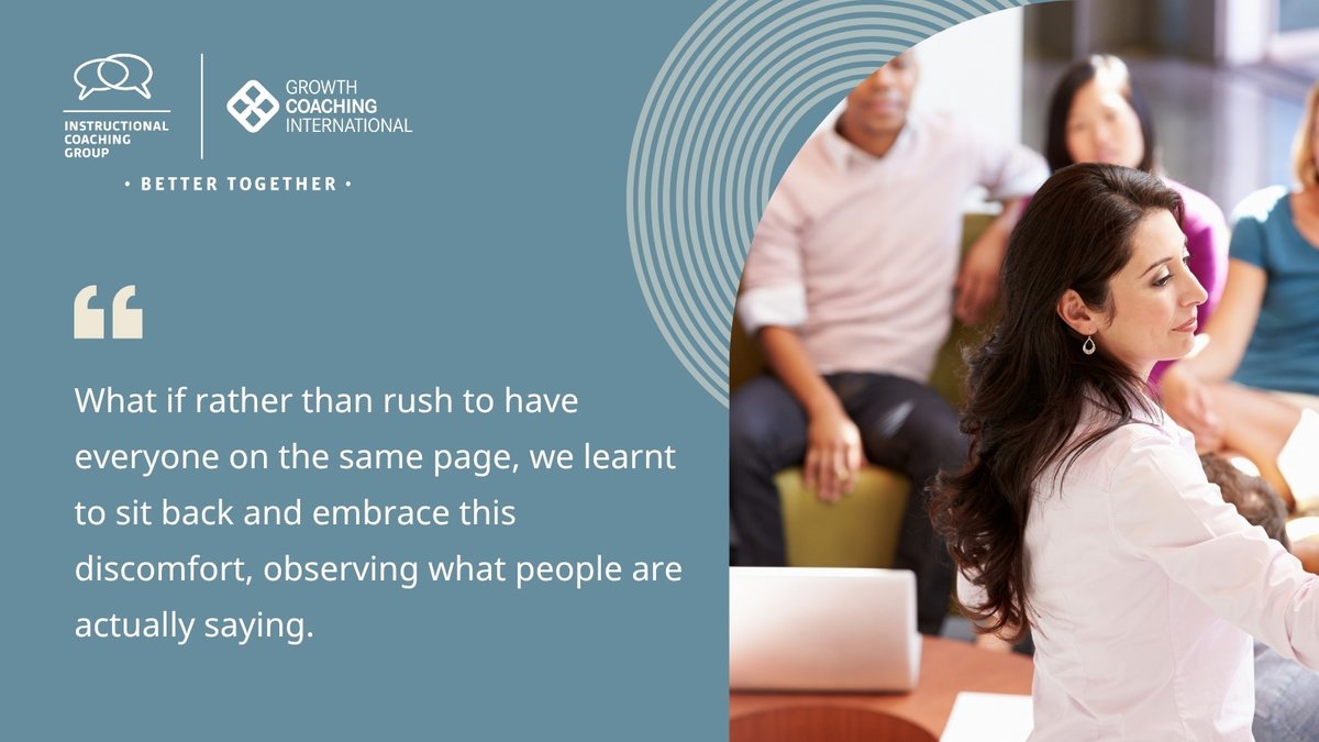 gcieducation's tweet image. “When everybody thinks alike, nobody thinks much.”
In our well-meaning approach of getting a team on the same page, we are overlooking one of the major strengths of teams - having multiple perspectives.
Read the full article: growthcoaching.com.au/resource/same-…
#teams #coaching #education