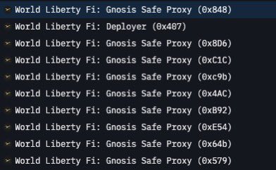 CryptoPeakX's tweet image. 🚨IMPORTANT 🚨
These are the official wallets linked to @worldlibertyfi — including the Deployer & multiple Gnosis Safe Proxies.
In my next post, I’ll reveal exactly how many $WLFI and $USD1 tokens are held across these wallets.
Follow me & stay tuned for the whale tracking…