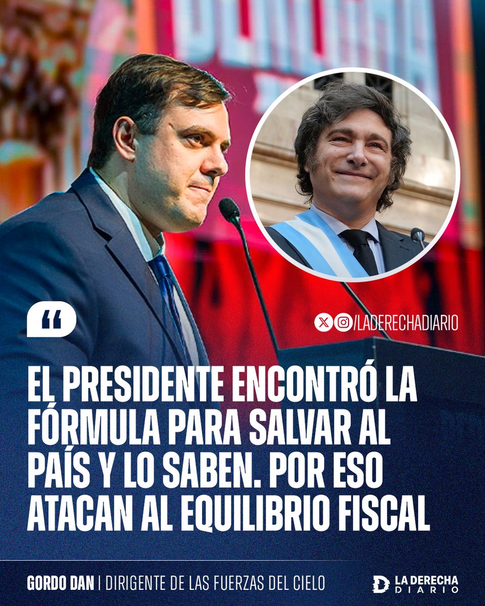 laderechadiario's tweet image. 🚨🇦🇷 | "El Presidente encontró la fórmula para salvar al país y lo saben. Por eso atacan al equilibrio fiscal": La frase del líder de @FuerzasDelCielo y conductor de Carajo, el Gordo Dan, en el evento organizado por La Derecha Diario en Córdoba, La Derecha Fest.