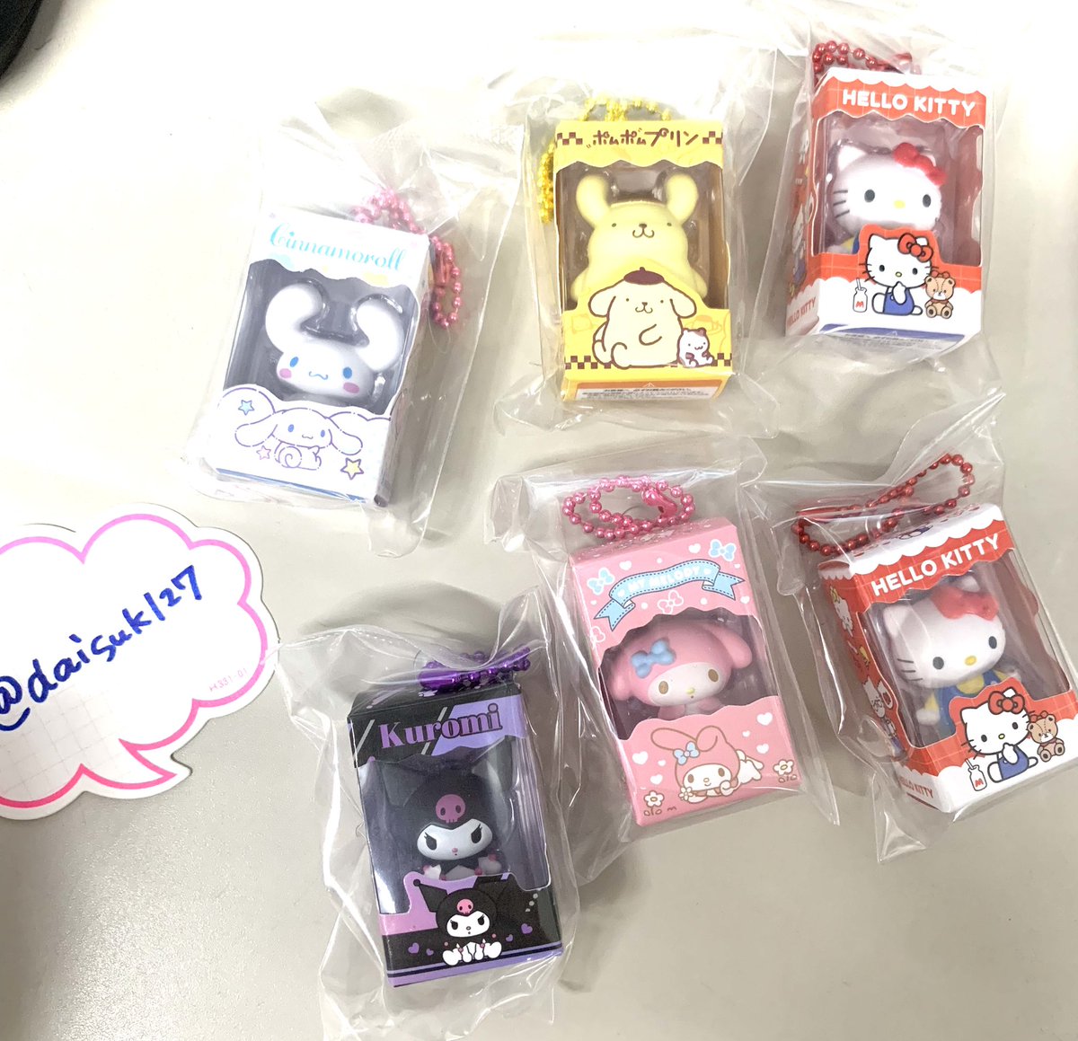 daisuk127's tweet photo. @109__mana8 初めまして。クロミとマイメロ⇔キキ ハンギョドンと交換可能でしょうか？
大阪手渡し、郵送可能です。 https://t.co/pX5rgFSNJH