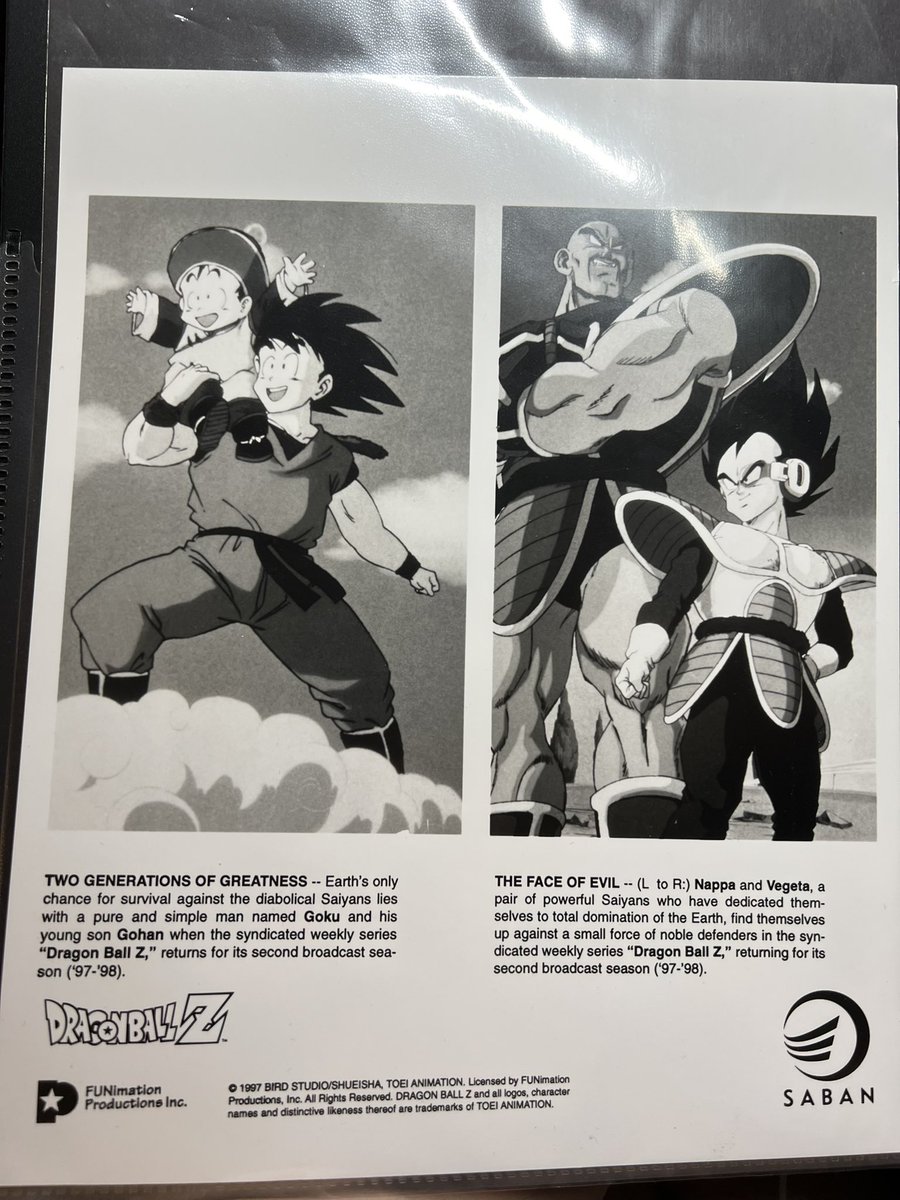 TanookiKuribo's tweet image. From my DragonBall marketing material collection… these press photos from the second Saban season of DBZ.
(Press photos are typically sent to publications to use when talking about a show or movie)
Anyway, they think Yamcha is Goku and Goku is Gohan in one of the photos