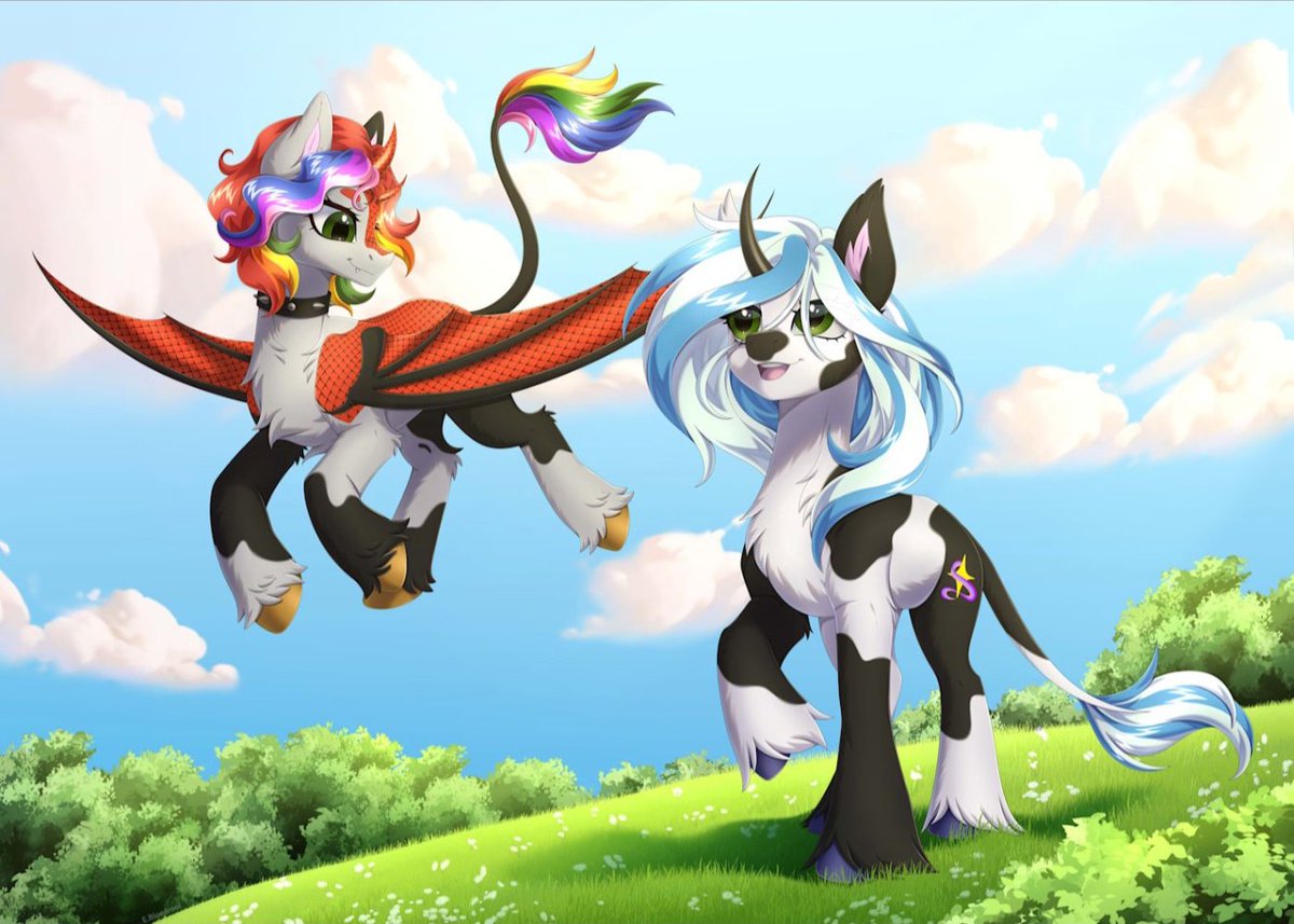GardenLeos's tweet photo. @bloedrooi_e LOOK LOOK YALL THIS AESOME TALENTED PERSON DREW MY BABYS (a Commision From A former friend) 

My gal and her dad ✨️ https://t.co/a1g1bbvdDI