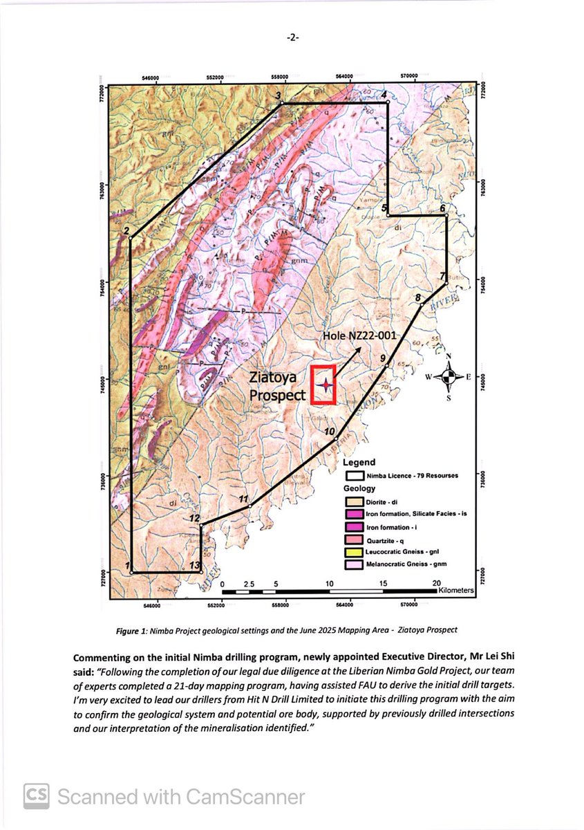 SalvadorMaurice's tweet photo. $FAU

Initial Drilling Commenced at Nimba #Gold Project following a month-long Mapping Program

Initial 3,000 metres diamond drilling program commenced, aims to confirm FAU's structural interpretation from previous drilling and to test the westerly extension along strike https://t.co/OB0WJl7ehO