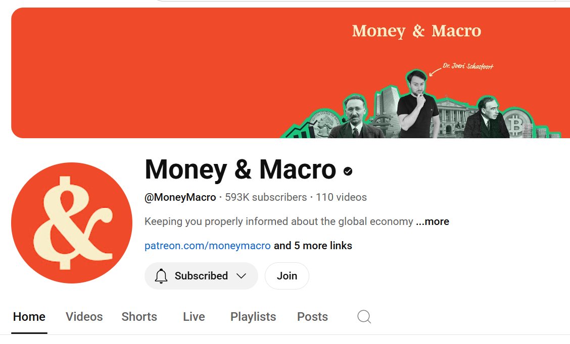 RichardMorrison's tweet image. Glad to see big YouTube econ accounts like Money & Macro (593K subscribers) using charts from rising star @JosephPolitano: youtube.com/watch?v=nBXwqN…