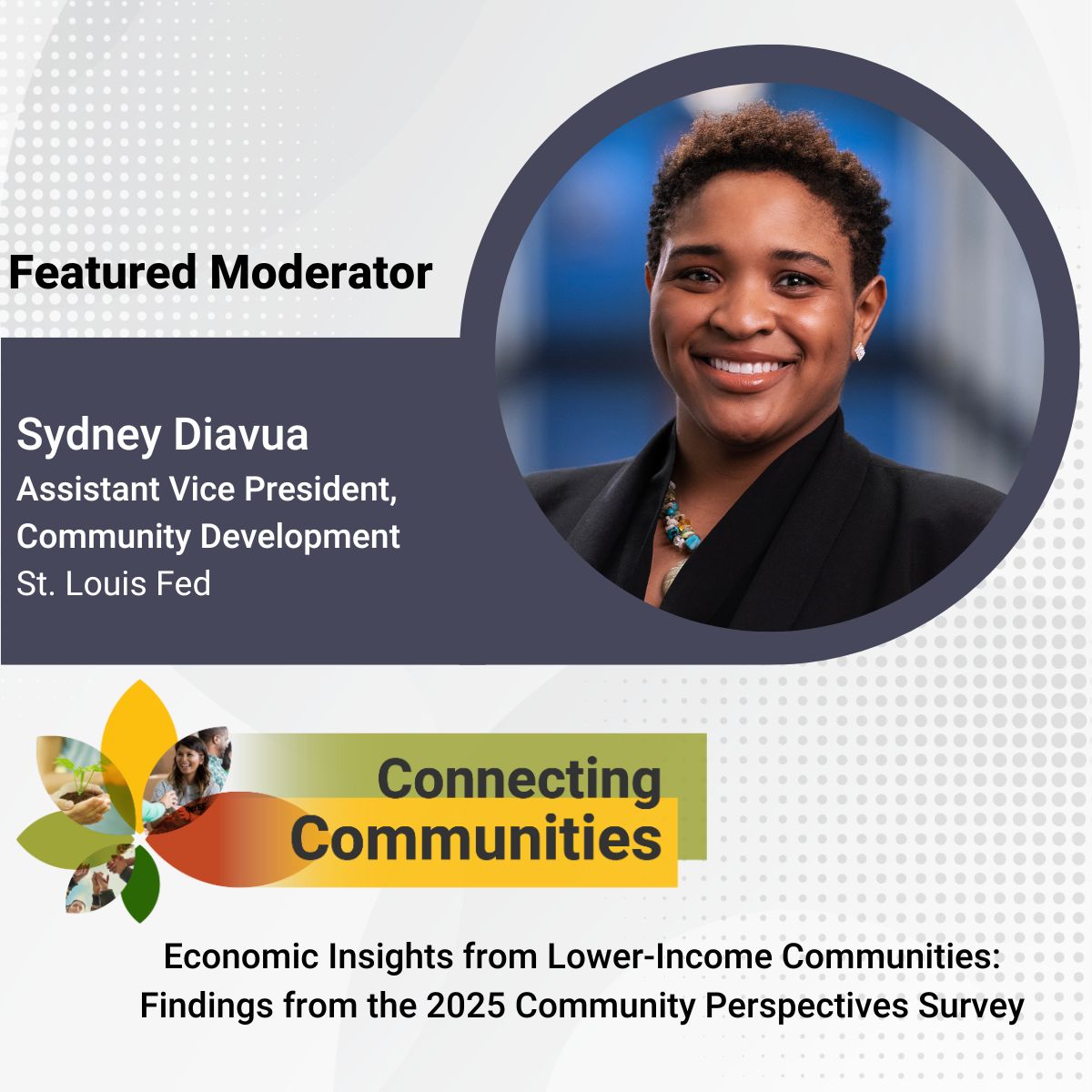 stlouisfed's tweet image. Interested in key findings from the 2025 Community Perspectives Survey? Join us Thursday, August 14 for a panel discussion highlighting some of the recent trends. Register now: ow.ly/RJFe50WtCue