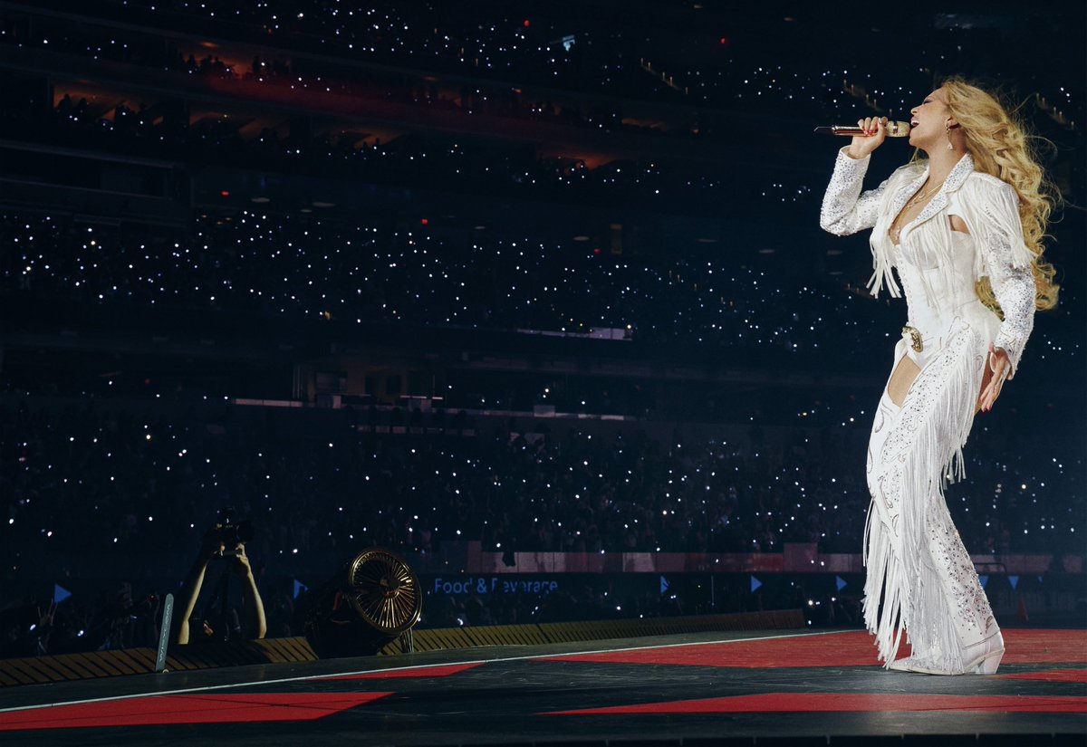 PopFusionHQ's tweet image. Beyoncé’s record-breaking Cowboy Carter Tour concludes on Saturday, July 26.
It has already become the highest-grossing country tour in history and is rumored to be accompanied by a film, which—like the Renaissance Tour Film—is expected to be released in theaters.