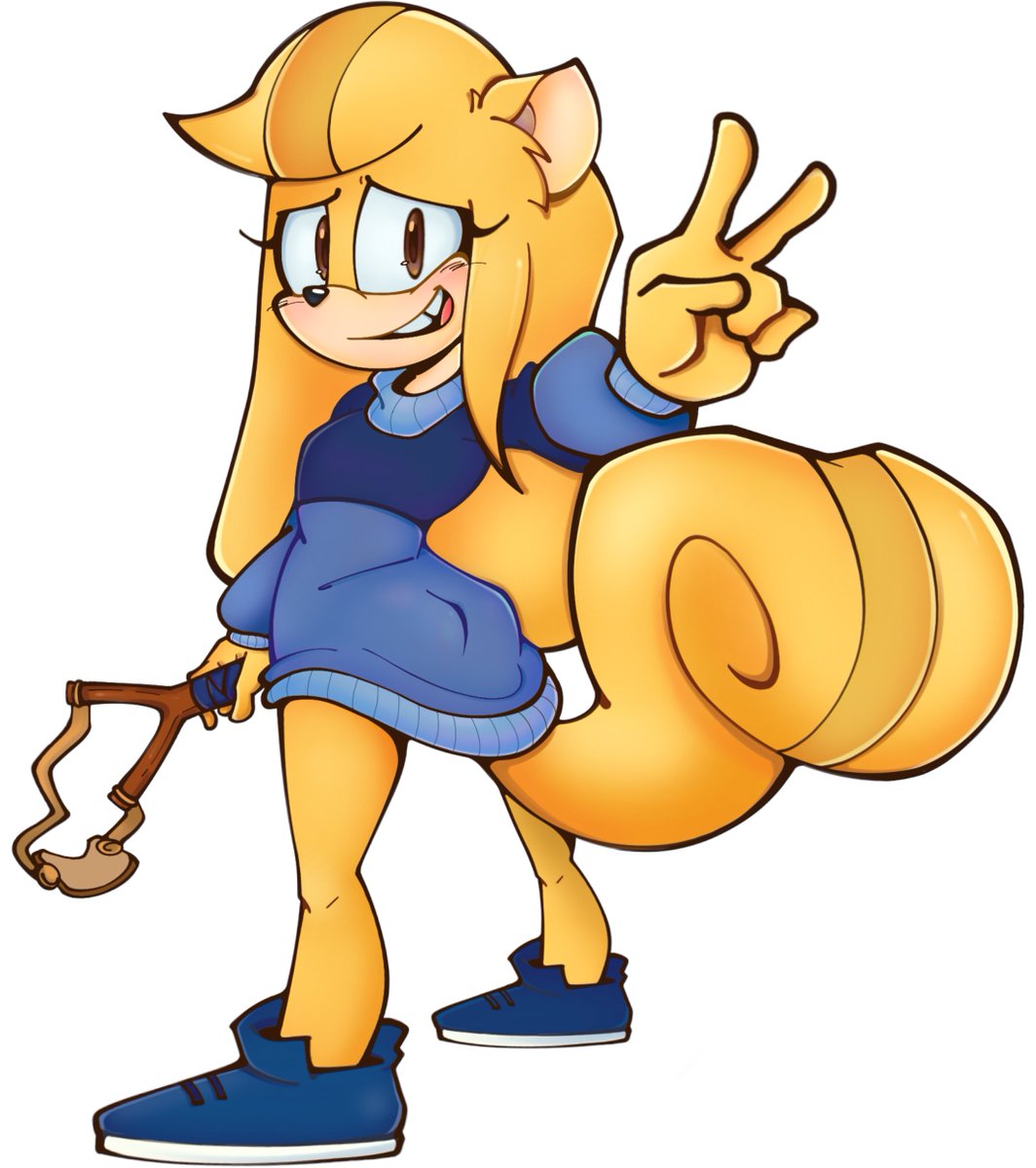 WhitneySquirrel's tweet image. Muh squirrel sonic sona :3