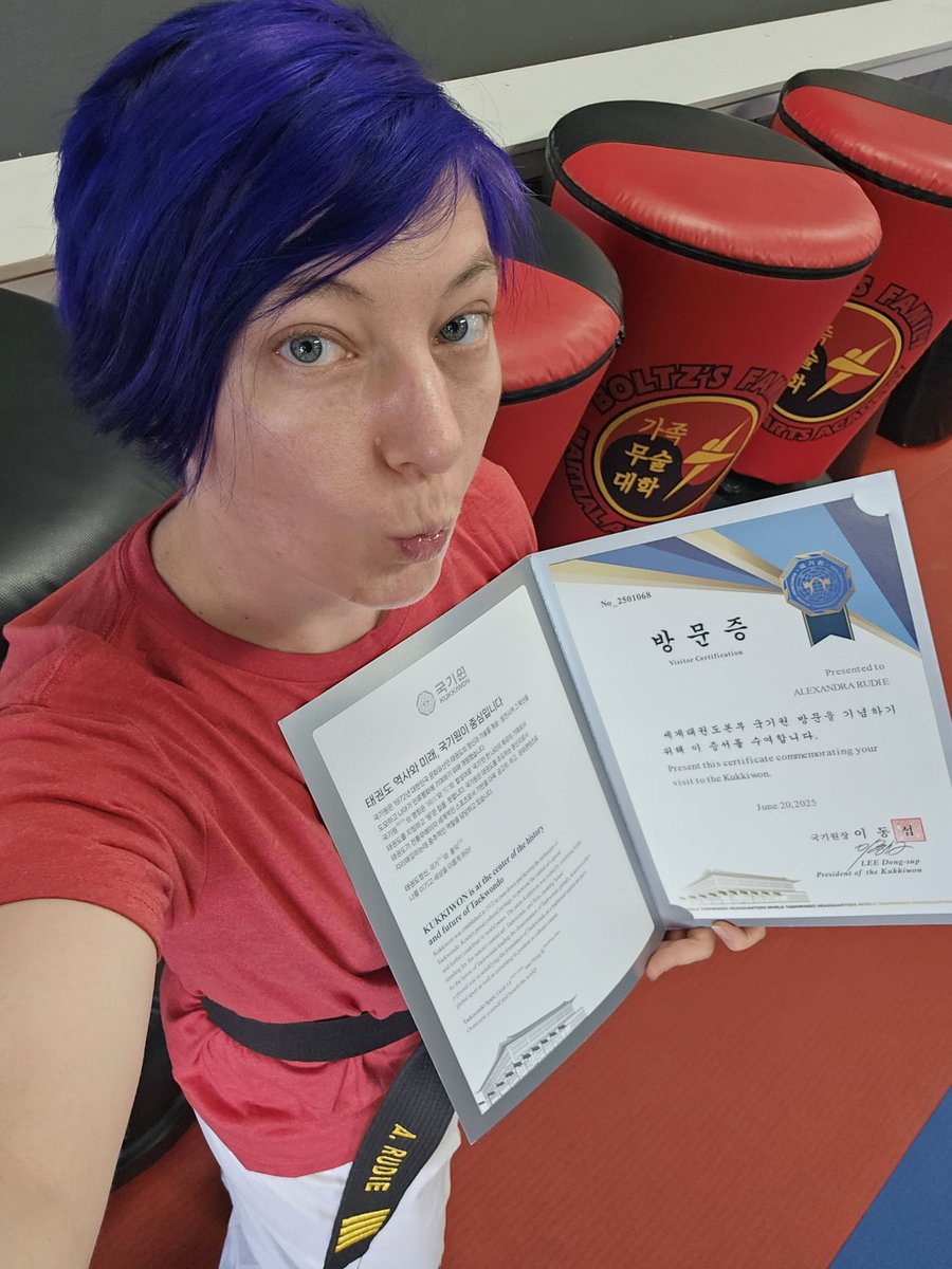 alexcrudie's tweet image. Apparently I get a certificate for visiting the kukkiwon. I'm so official