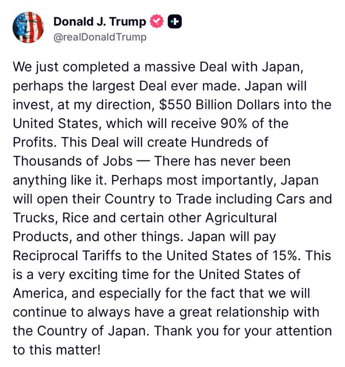 RandyFeenstra's tweet image. Thank you to President Trump for securing a strong trade agreement with Japan!
More markets for Iowa agricultural products is a huge win for our farmers and businesses.