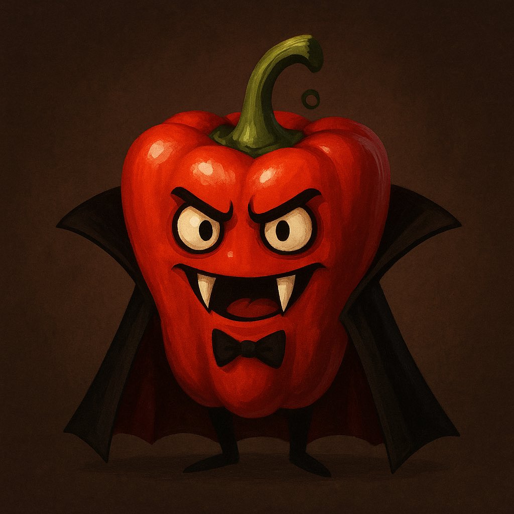 iH0DL's tweet image. Vampire Pepper

Way moar serious than ghost pepper.
