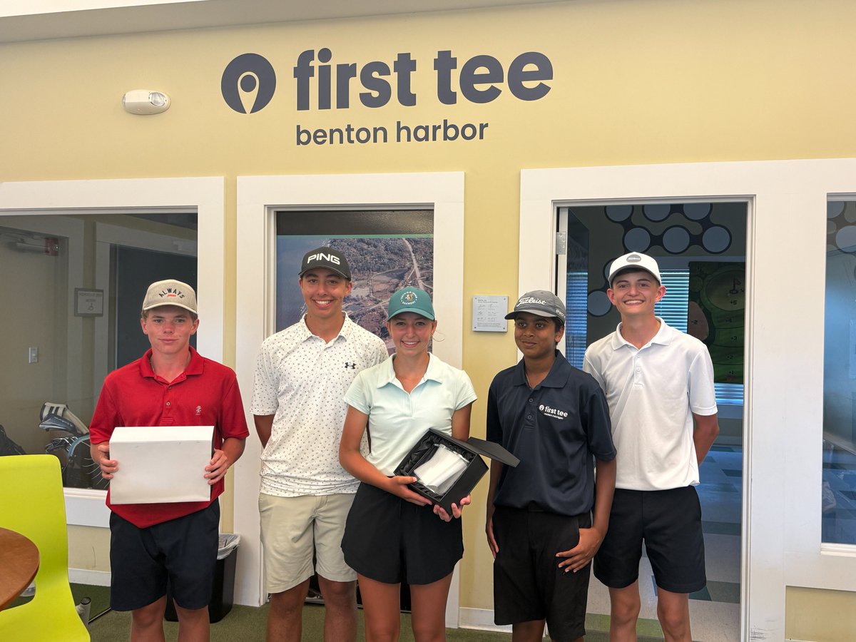 FirstTeeBH's tweet image. That’s a wrap on our inaugural Regional Championship @HarborShores!

🏆 Chapter Champs: @FirstTeeEM (692)
🥈 T-2: @TheFirstTeeIN &amp;amp; @firstteewm 
4️⃣ Benton Harbor
5️⃣ Northern Michigan

Individual:
1st: Cruz Beckstrom
2nd: Jacob Gohsman
3rd: Henry Seufert

#BuildingGameChangers