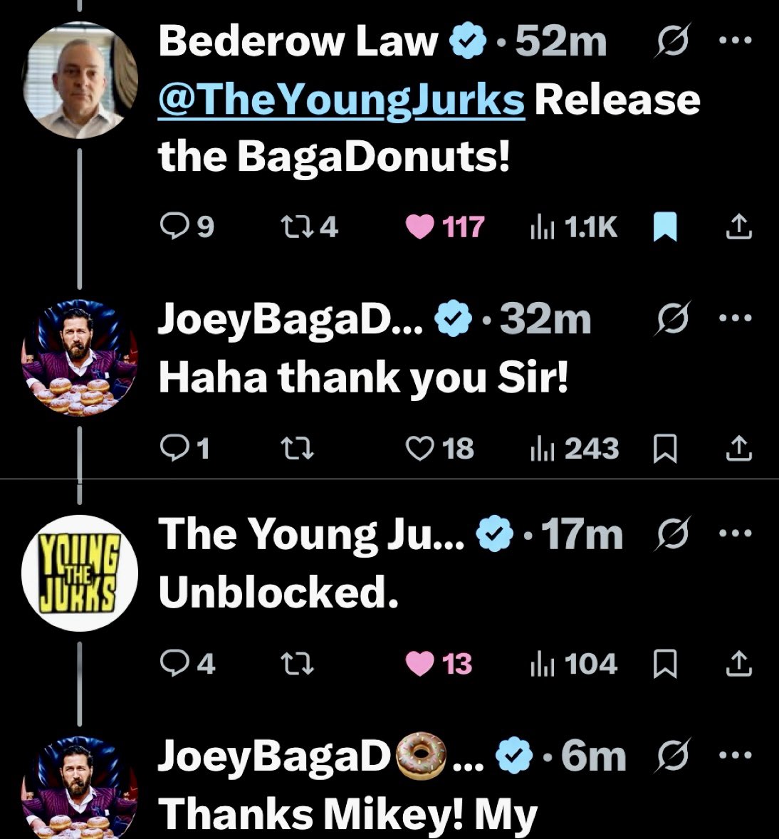DonutsBaga's tweet image. 💥The great Mark Bederow freed another one! @Bederowlaw
💥RESPECT!