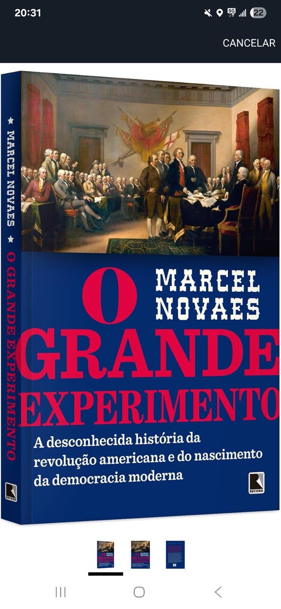 Bruno Cunha (@brunofln) on Twitter photo Há algum tempo eu não via esse baita livro disponível na Amazon. Recomendo demais pra quem quer entender as origens dos EUA e do constitucionalismo americano. Detalhe: muito bem escrito por um professor de FÍSICA (o <a href="/novaesmarcel/">marcelnovaes</a>)!!!
Disponível aqui: amzn.to/3IZObZG Há algum tempo eu não via esse baita livro disponível na Amazon. Recomendo demais pra quem quer entender as origens dos EUA e do constitucionalismo americano. Detalhe: muito bem escrito por um professor de FÍSICA (o <a href="/novaesmarcel/">marcelnovaes</a>)!!!
Disponível aqui: amzn.to/3IZObZG