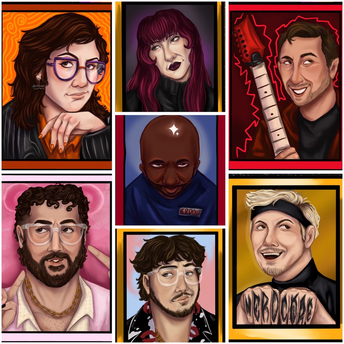 ltslillysworld's tweet photo. If you don’t see your face here, then you must have been drawn by me!! Here are my portions of the @NerdcorePC Yearbook!! https://t.co/K7mJIFPhRp