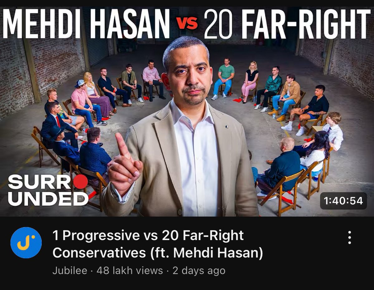 sirfaditya's tweet image. What explains Indian digital media’s total ignorance of this format? It’s somehow very popular in the west.
I think “Dr Anand Ranganathan destroys 25 JNU students with facts and logic” should do numbers.