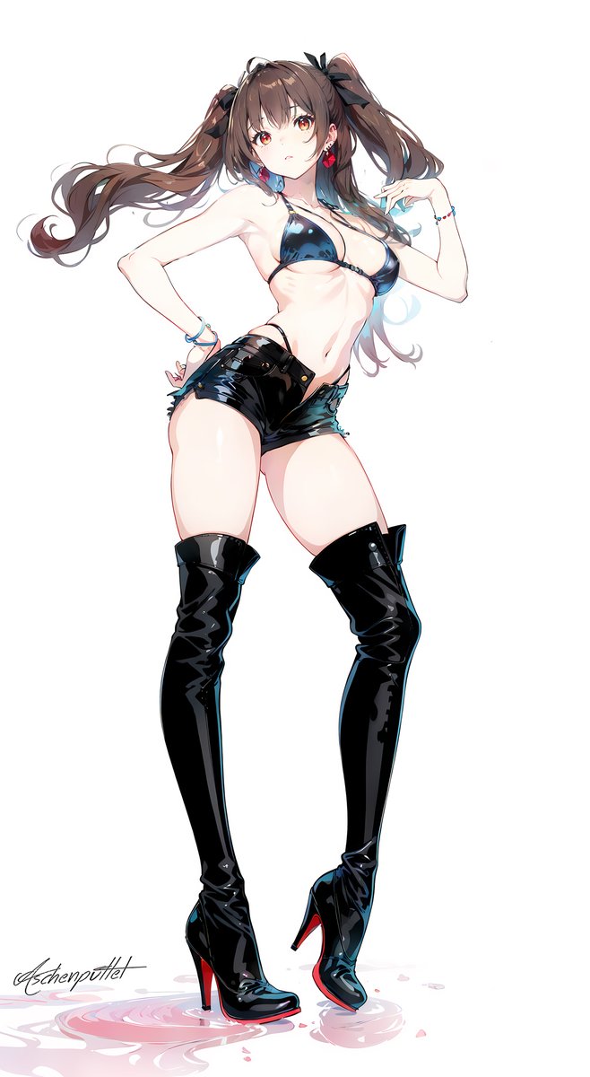 HohemAbsatz's tweet image. ✨今日のニーハイブーツ✨