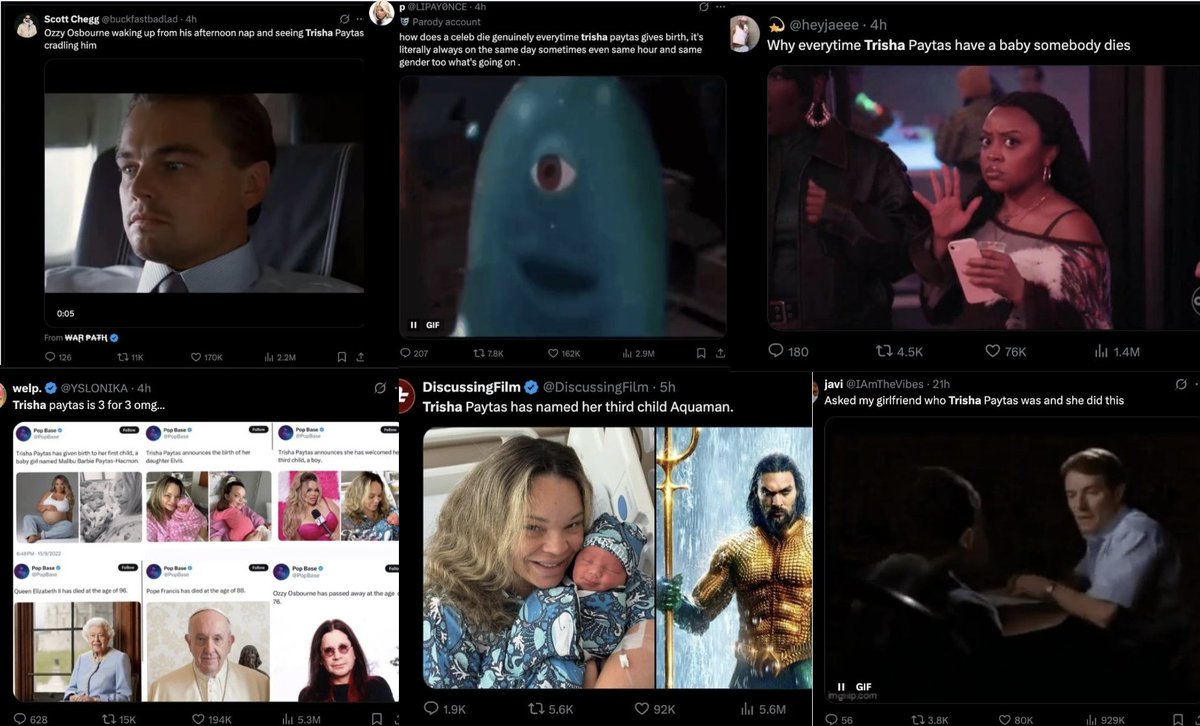 THEANIMEONSOL's tweet photo. Ever seen something as viral as this?

Multiple 100k like posts in a few hours.

Top 3 trending worldwide. 

Trisha Paytas Theory $TPT https://t.co/XJnhuAXuTn