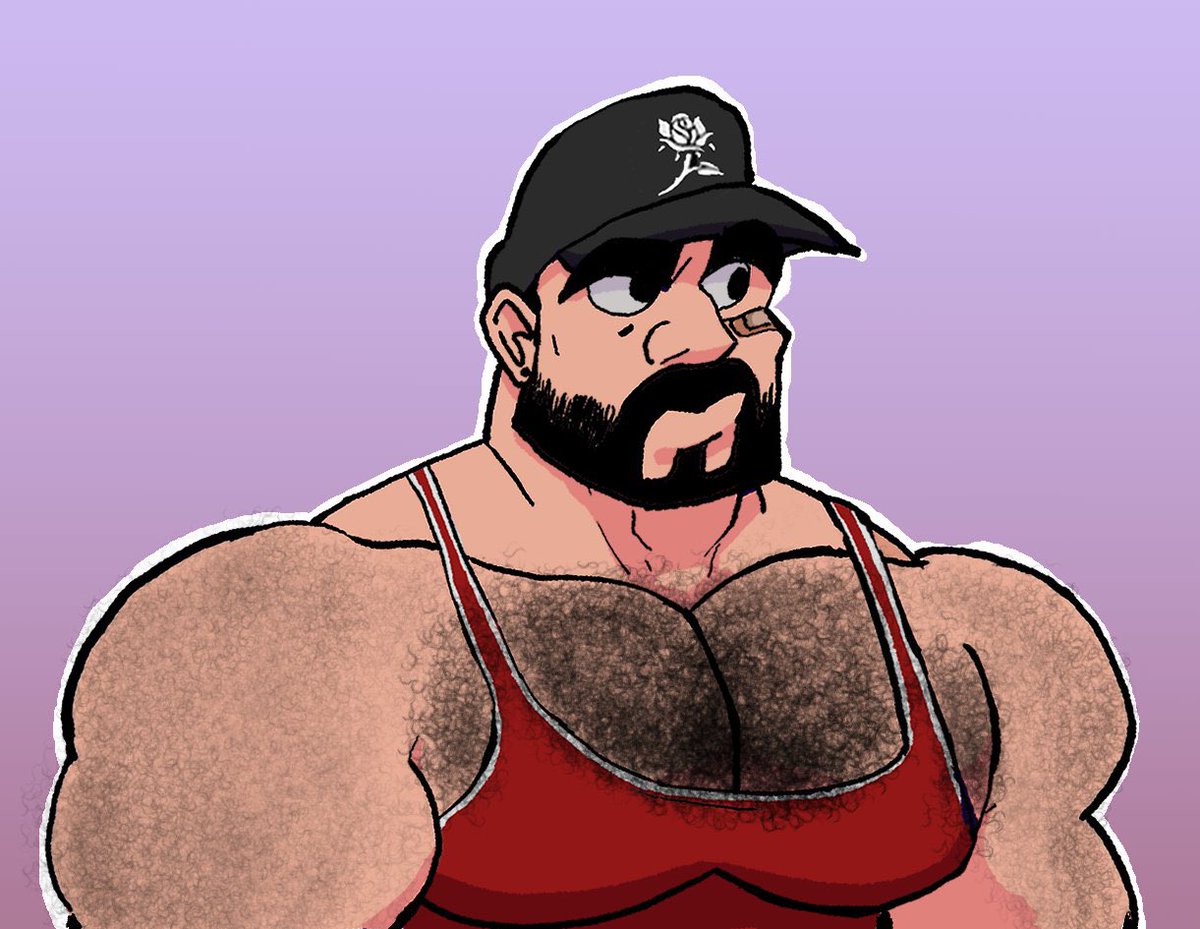 TheSenorSucio's tweet image. A himbo bodybuilder is confused about the stares he’s been getting in public 🫣
~Com for @El_Doodlorado