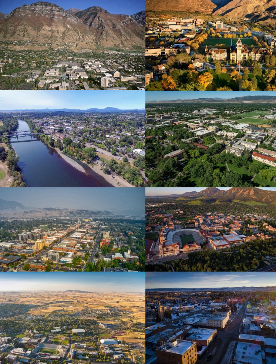 WCCSG_'s tweet image. Which town is the top college town in the west?