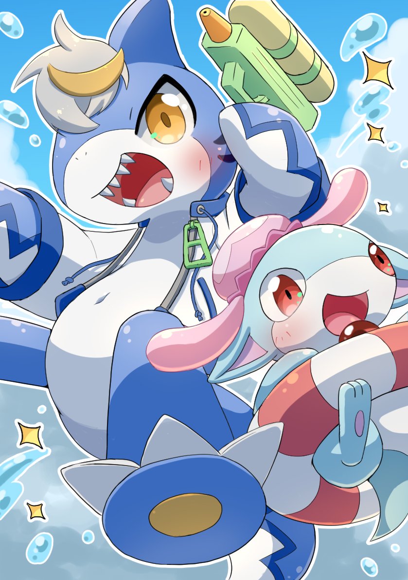 cvol_D's tweet image. 海！🦈🪼