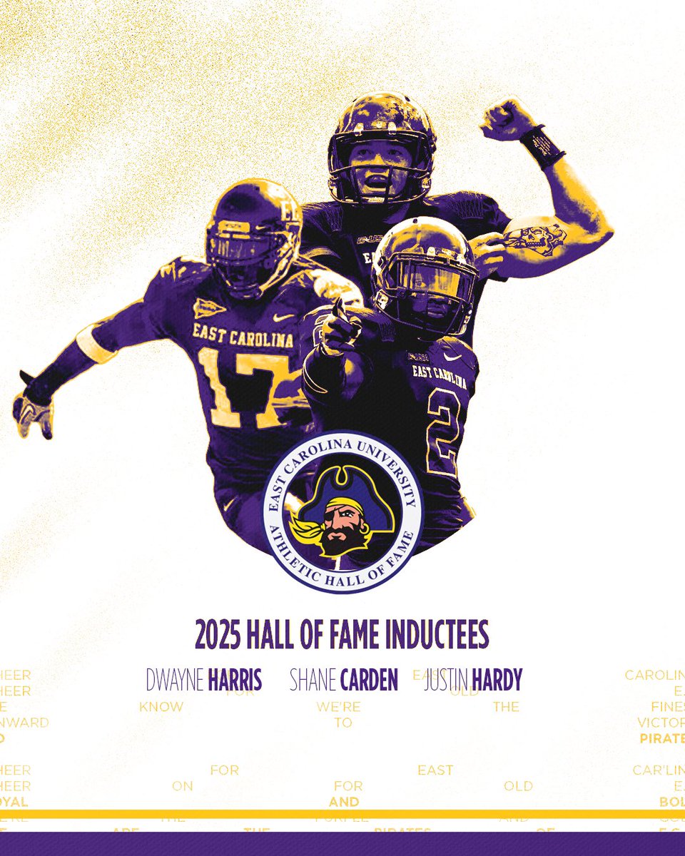 ECUPiratesFB's tweet image. Class of 2025! Congratulations @FreakMagic2 @_Scarden5 and Dwayne Harris! 🏴☠️ #PirateLegends
